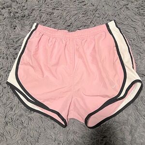 Nike Pink and White Athletic Shorts